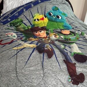 Toy Story Themed Gray Comforter